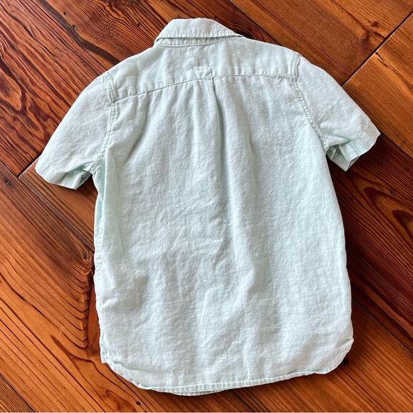 Gap Kids Linen - Cotton Blend Oxford Shirt - Picture 3 of 4